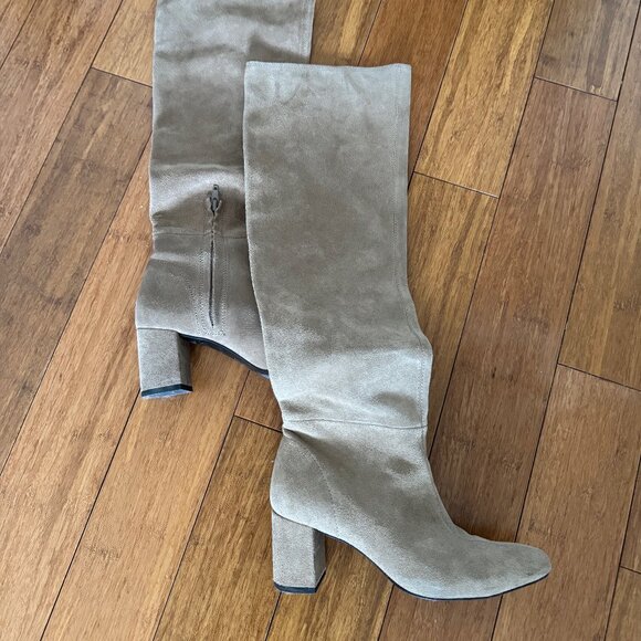 Zara suede leather knee boots, size 36 (US 6) - Picture 6 of 6